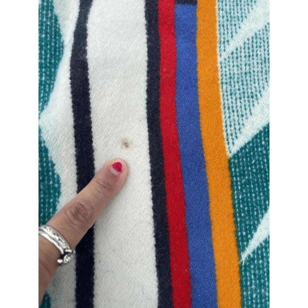 PENDLETON Pendleton Jacquard Robe Turquoise Ridge‎ Used H74 - Picture 5 of 5